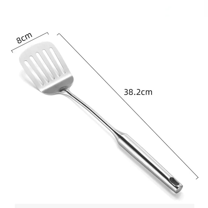 Long Handle Cooking Shovel, Rice Spoon, Stainless Steel Cooker Set, Household R Tool, Frying Shovel, Kitchen Gadget