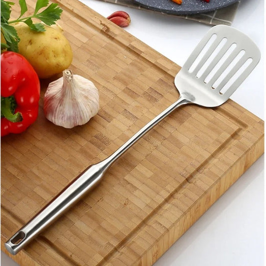 Long Handle Cooking Shovel, Rice Spoon, Stainless Steel Cooker Set, Household R Tool, Frying Shovel, Kitchen Gadget