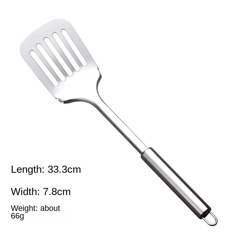 Durable Stainless Steel Wok Long Handle Kitchen Gadgets Kitchen Cooking Set Steak Shovel Cooking Tools