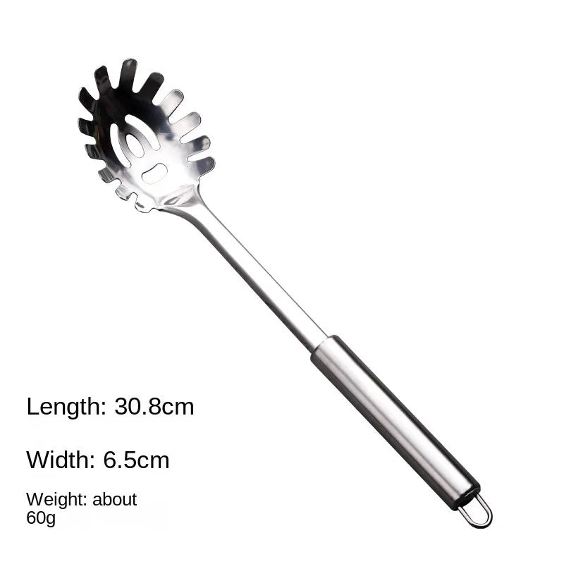 Durable Stainless Steel Wok Long Handle Kitchen Gadgets Kitchen Cooking Set Steak Shovel Cooking Tools