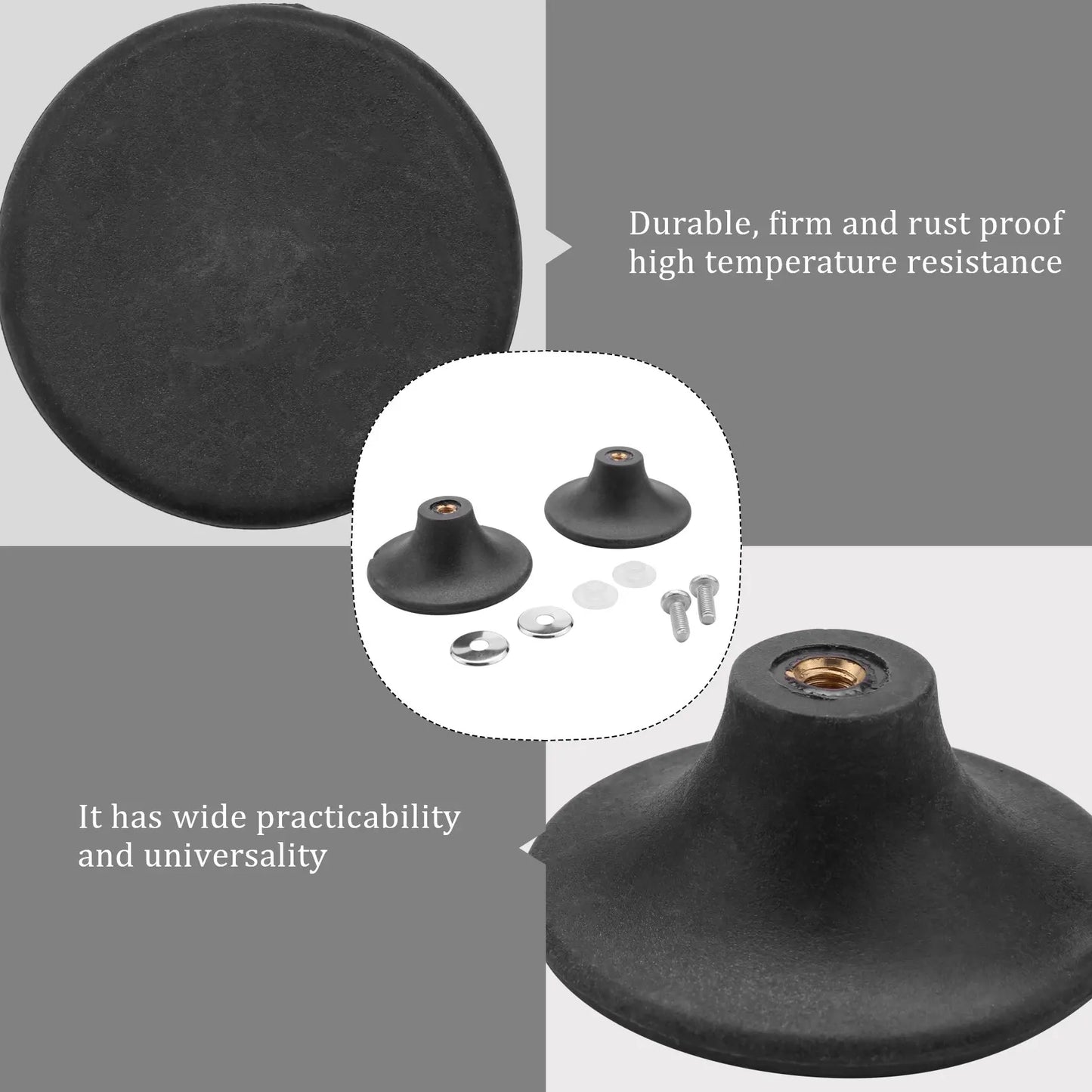 Oven Knob For Knob Replacement, Knob Replacement Oven Pots Knob Pot Lid Handle 2 Sets-Hot