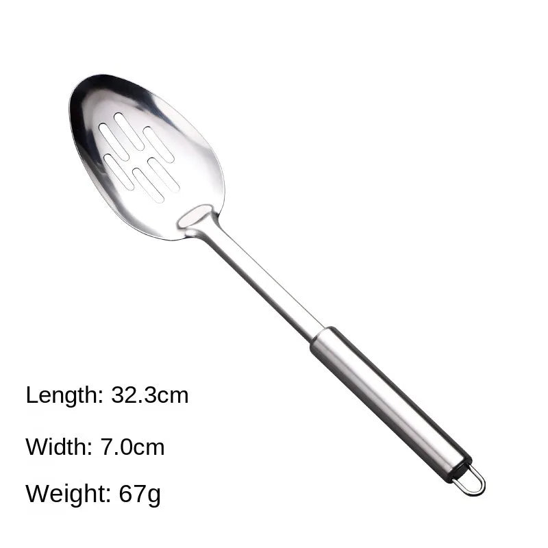 Durable Stainless Steel Wok Long Handle Kitchen Gadgets Kitchen Cooking Set Steak Shovel Cooking Tools