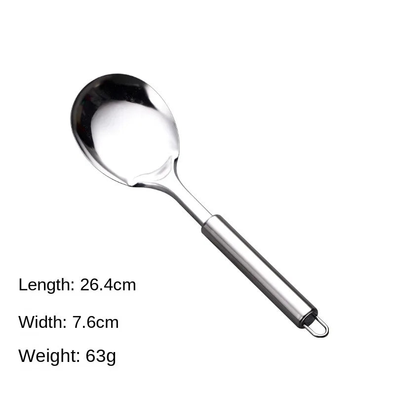 Durable Stainless Steel Wok Long Handle Kitchen Gadgets Kitchen Cooking Set Steak Shovel Cooking Tools