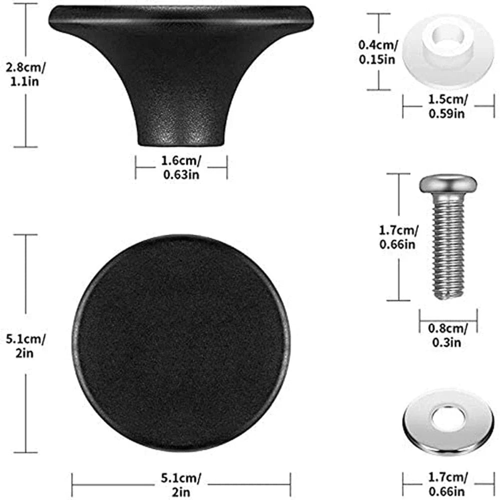 Oven Knob for  Knob Replacement, Knob Replacement Dutch Oven Pots Knob Pot Lid Handle 2 Sets