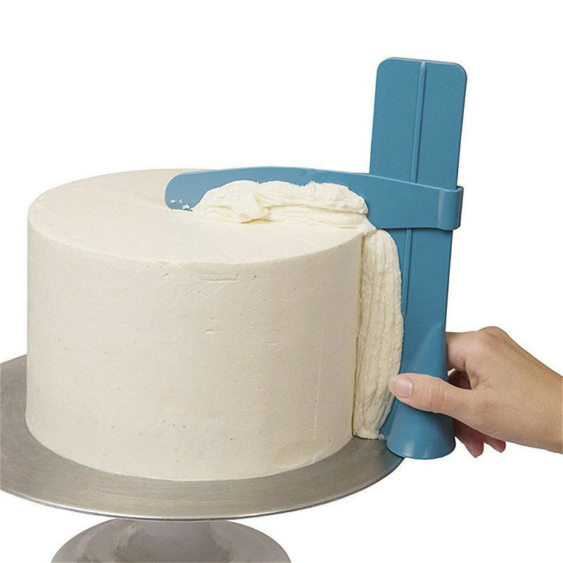 Cake Scraper Convenient Adjustable  Cake Edge Smoother Cream Decorating Bakeware Tableware Kitchen Cake Tool
